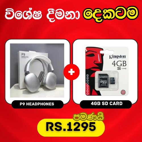 P9 Headphones + 4GB SD Card